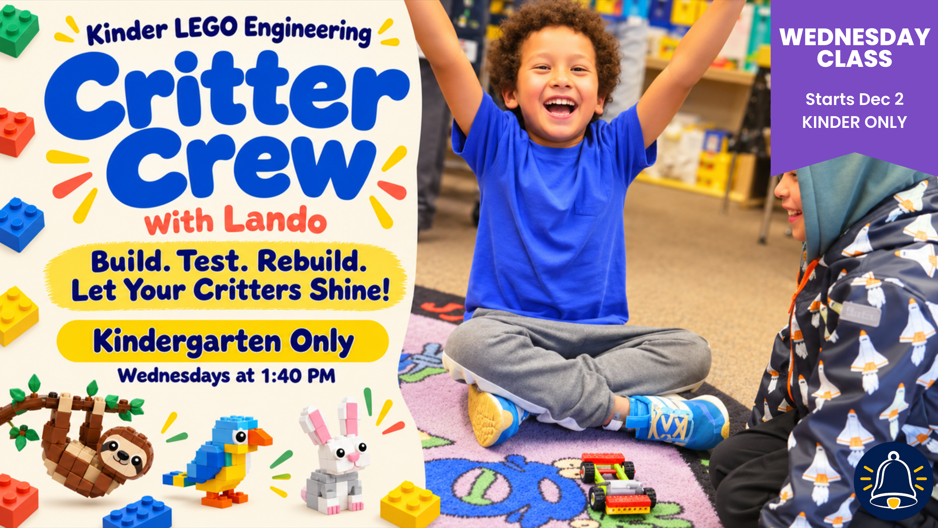 Calling all Kindergarten LEGO Fans - join us this Winter season!