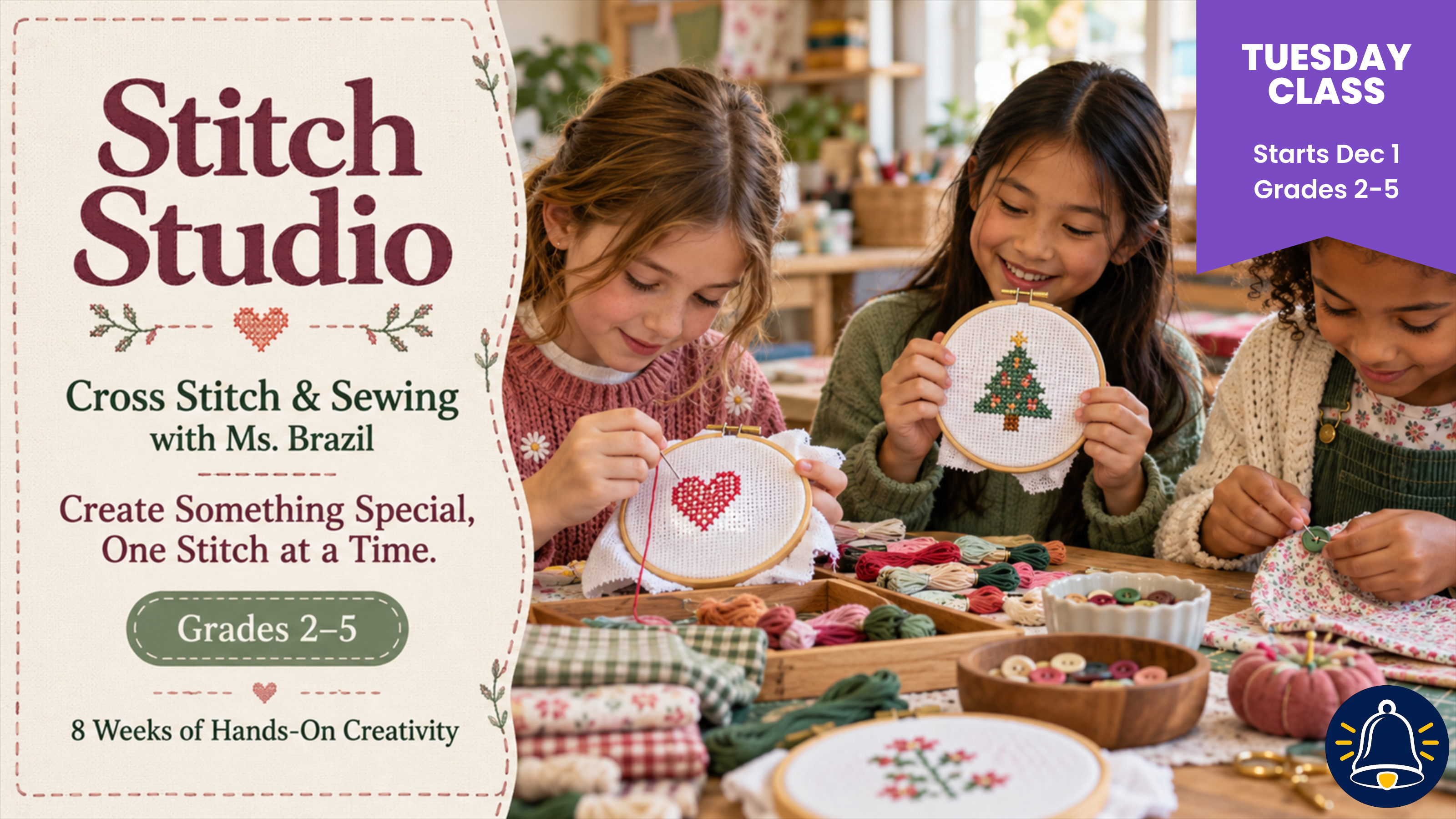 Learn to Cross Stitch and Sew with Ms Brazil.